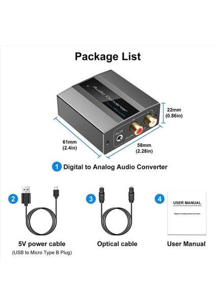 2x Optik - Rca Dönüştürücü Ses Dönüştürücüsü Dijitalden Analog Ses Koaksiyel - Rca Adaptörüne Koaktör (Yurt Dışından) fiyatları