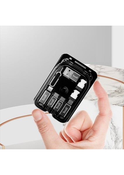 2x Budi Çok Fonksiyonlu Evrensel Akıllı Adaptör Kartı Depolama 15W Xiaomi Için Kablosuz Şarj Seyahat Taşınabilir Depolama Çantası (Yurt Dışından) fırsatları