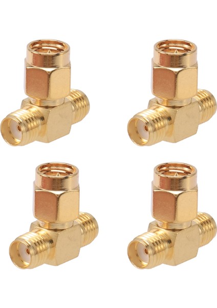 4x Sma Erkek Ila Iki Sma Dişi Üçlü T Rf Adaptör Konnektörü 3 Yol Ayırıcı Yeni (Yurt Dışından) indirimleri