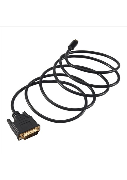 USB C Tipi - DVI Kablosu USB Tip C - DVI 24+1 Adaptör 4K 30Hz (6ft/1 8m) 2017/2016 MacBook Pro Için Thunderbolt 3 Için (Yurt Dışından)