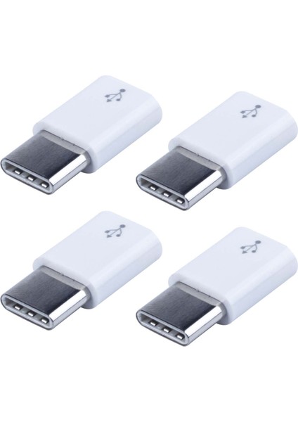 4x Evrensel USB Tip C 3 1 Erkek-Mikro-Usb 2 0 5 Pin Kadın Veri Adaptörü (Yurt Dışından)
