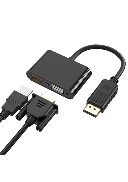 Vga+Hdtv Dönüştürücü Bilgisayar Monitörü Adaptör Kablosu Dp Depo Istasyonu Display Converter ile Çift Ekran (Yurt Dışından) indirimleri