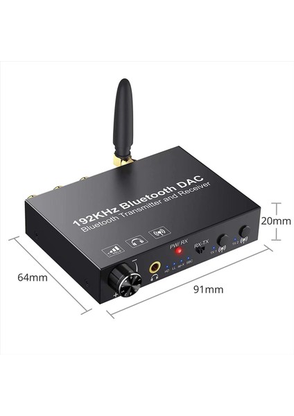 192KHZ Bluetooth Dac Dönüştürücü Kablosuz Ses Verici Alıcı Tv Için Analog Adaptör Dijital Optik Koaksiyel (Yurt Dışından) indirimleri
