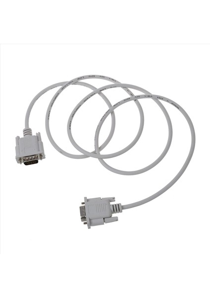 2x VGA DB15 Erkek - RS232 Db9 Pın Erkek Adaptör Kablosu / Video Grafik Uzantı Kablosu (Beyaz 1 4m) (Yurt Dışından) modelleri