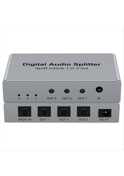 3 Bağlantı Noktası Dijital Optik Audio Splitter Spdıf Toslınk Alumınum Alumunum Optik Sürücücü 1 3&#39 Ten Çıkış Destek Dts Dolby (Yurt Dışından) indirimleri