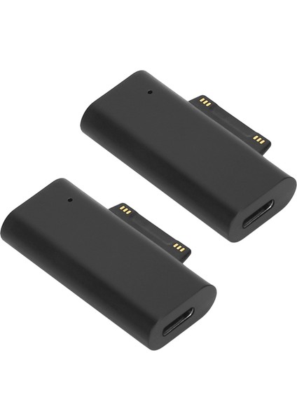 2x Tip C Dişi Pd Hızlı Şarj Tapası Dönüştürücü Yüzey Pro 3 4 5 6 7 Kitap Bağlayıcısı (Yurt Dışından)