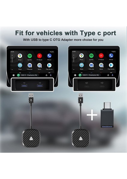 Kablosuz Android Otomatik Dongle Kablosuz Android Otomatik Adaptör Fiş Oynat 5g Bt USB Araba Aı Kutusu (Yurt Dışından) fiyatları