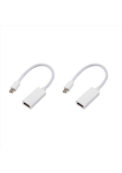 Microsoft Surface Book Surface Pro 4 / Pro 3 / Pro 2 Için 2x Mini Displayport - HDMI Kablo Adaptör Dönüştürücüsü (M / Af) (Yurt Dışından)