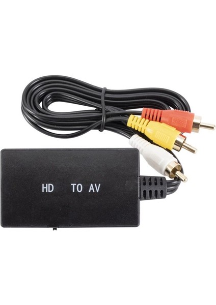 Rca Sinyal Ürünlerini Bağlayan Hd Sinyal Ürünleri Için 1080P Hd - Rca Dönüştürücü Bilgisayar Projeksiyonu Tv Adaptörüne (Yurt Dışından)