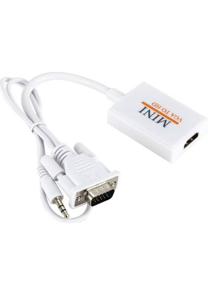 VGA - Hdtv Dönüştürücü Adaptör Kablosu Full Hd 1080P Ses Çıkışı ile Pc Dizüstü Bilgisayardan Hdtv Projektör Için VGA Hd Adaptörü (Yurt Dışından) fırsatları