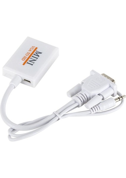 VGA - Hdtv Dönüştürücü Adaptör Kablosu Full Hd 1080P Ses Çıkışı ile Pc Dizüstü Bilgisayardan Hdtv Projektör Için VGA Hd Adaptörü (Yurt Dışından) indirimleri