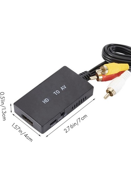 Rca Sinyal Ürünlerini Bağlayan Hd Sinyal Ürünleri Için 1080P Hd - Rca Dönüştürücü Bilgisayar Projeksiyonu Tv Adaptörüne (Yurt Dışından) indirimleri