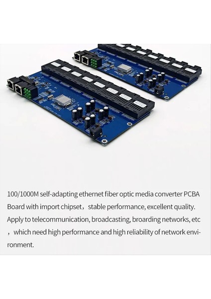Gigabit Ethernet Fiber Anahtar Medya Dönüştürücü 8 Fiber Bağlantı Noktası 2 RJ45 Fiber Bağlantı Noktası Optik Alıcı Yalancı 20KM Sc Tek Mod (B) (Yurt Dışından) fiyatları