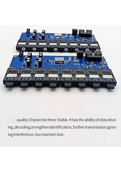 Gigabit Ethernet Fiber Anahtar Medya Dönüştürücü 8 Fiber Bağlantı Noktası 2 RJ45 Fiber Bağlantı Noktası Optik Alıcı Yalancı 20KM Sc Tek Mod (B) (Yurt Dışından) fırsatları