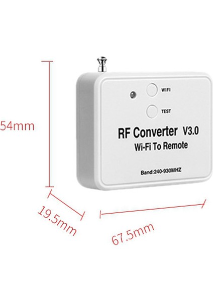 2x Wifi Uzaktan Kumanda Dönüştürücü Rf Radyo Frekansı Wifi Uzaktan Kumanda Akıllı Ev Garaj Kapısı Için 240-930MHZ (Yurt Dışından) fiyatları