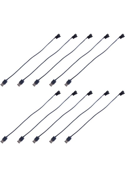 10PCS USB - 4 Pin Fan Adaptör Kabloları Bilgisayar Pc Fan Güç Kablosu Konektör Adaptörü 5V Usb&#39 Den Bilgisayardan Cpu Fan Kablosu (Yurt Dışından) fiyatları