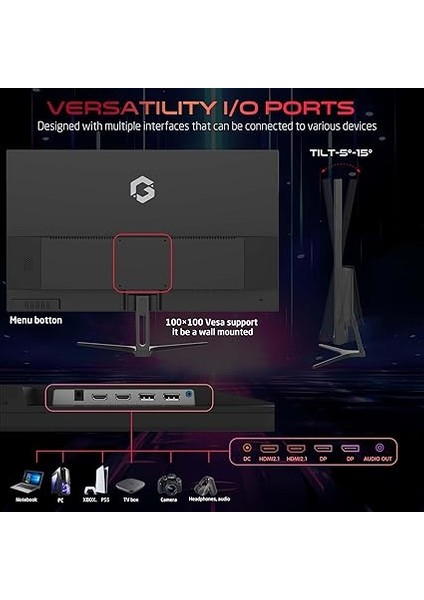GOAE27QHD165IPS Pro 27" Qhd, 165Hz, Mprt 0.5ms, Ps5 Destekli, Hızlı IPS Siyah Oyuncu Monitörü fırsatları