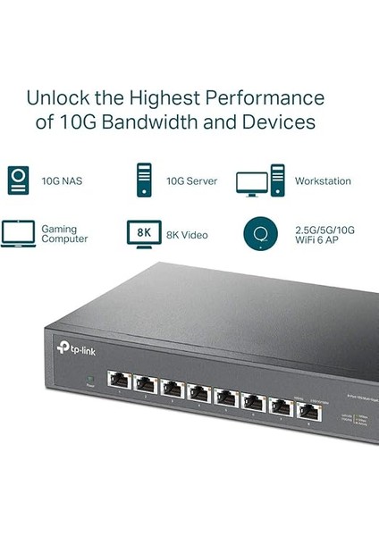 TL-SX1008, 8-Port 10G Desktop/rackmount Switch indirimleri