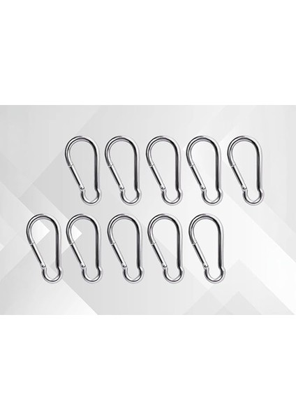 Karabina Çinko Ile Işlenmiş 316 Paslanmaz Çelik 40X20X4 mm (10 Adet)
