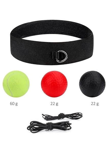 Kafa Bandı Boks Antrenman Topu, Refleks Dövüş Topu, Speedball Boks Refleks Top Kafa Bandı ile Çocuklar Yetişkinler Için Geliştirmek Göz-El Koordinasyonu 3 Adet Toplu modelleri