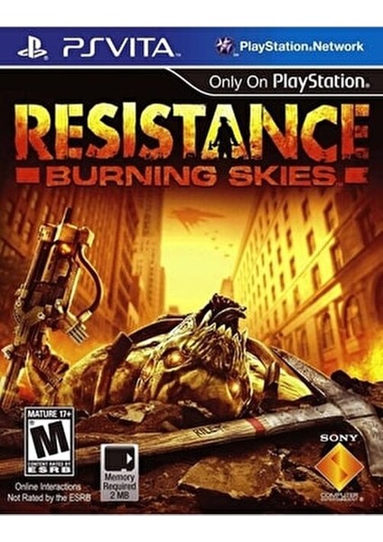 Resistance: Burning Skies Aksiyon FPS Oyunu PS Vita Yetişkinler İçin Uygun fiyatları
