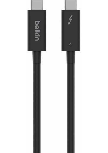 Active Thunderbolt 4 Kablo (2m 6.6ft), 100W Güç Dağıtımı Pd Etkinleştirilmiş USB Tip C Bağlantısı, USB 4 Uyumlu ve Daha Fazlasıyla Uyumlu, Siyah