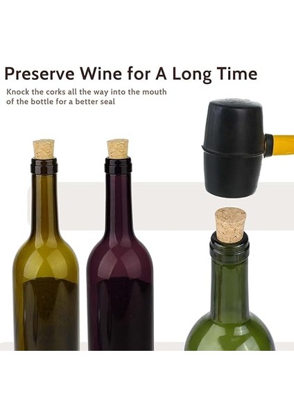 Lens 16'lı Paket Yumuşak Ahşap Mantar Konik Mantar Tapaları Ahşap Şişe Tıpası Sızdırmaz Şarap Şişesi Mantarları Bira Şarap Şişesi Için Yedek Tıpalar, 0,67 x 0,87 x 1,38 Inç fiyatları