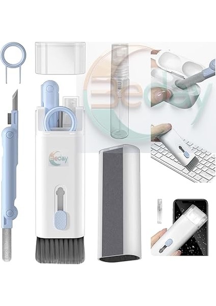 1 Arada Elektronik Temizleme Kiti, Klavye, Kulaklık, Kamera, Telefon Temizleyici, Çok Fonksiyonlu Temizleme Kalemi, Silikon Uçlu fırsatları