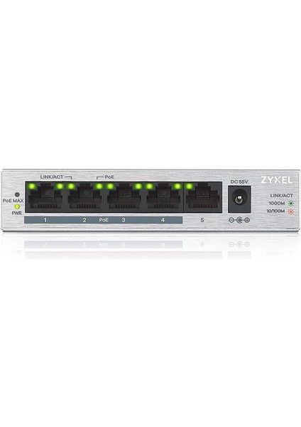 5 Port Gigabit Unmanaged Switch | 4x Poe+ | 60 Watt [GS1005HP]