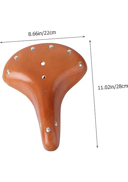 Vintage Klasik Bisiklet Selesi - Rahat Pu Deri Koltuğu - Retro Cruiser Yol Touring Bmx Için fiyatları