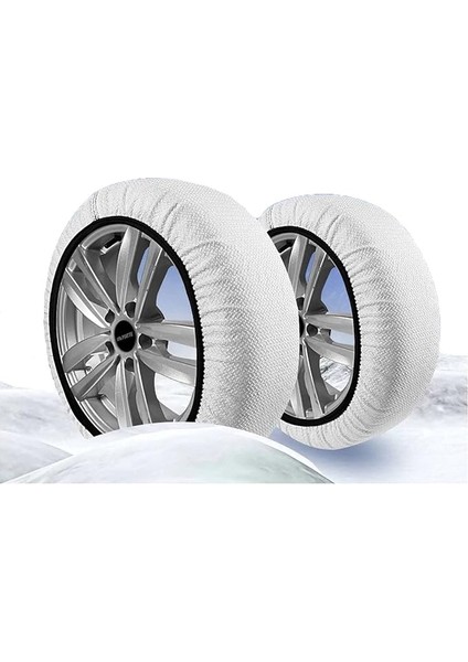 Lastik Kar Çorabı Kar Zinciri Muadili Yüksek Kalite Tekstil Kar Zinciri Superx Series (X-Large)