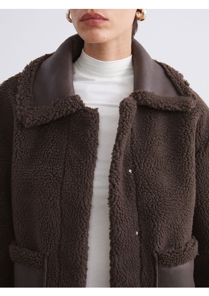 Yeni Sezon Ceket Yaka Kadın Teddy Kaban modelleri