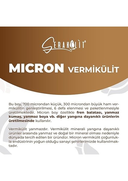 Vermikülit - Micron 10 Litre fiyatları