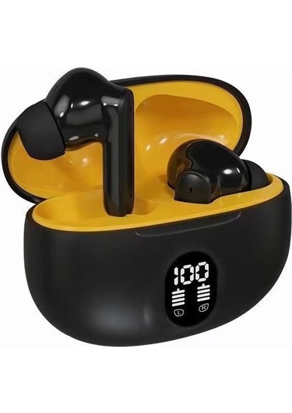 Koşu ve Spor Için Uzun Pil Ömrü, Gürültü Engelleme ve Geniş Kapasiteye Sahip Gerçek Kablosuz Kulak Içi Bluetooth Kulaklıklar. (Yurt Dışından)