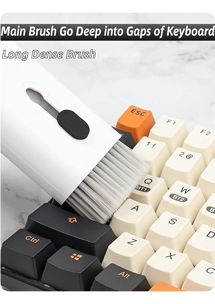 Home Klavye Temizleme Fırçası, 7'si 1 Arada Çok Fonksiyonlu Klavye, Kulaklık Temizleme Fırça Seti Asorti indirimleri