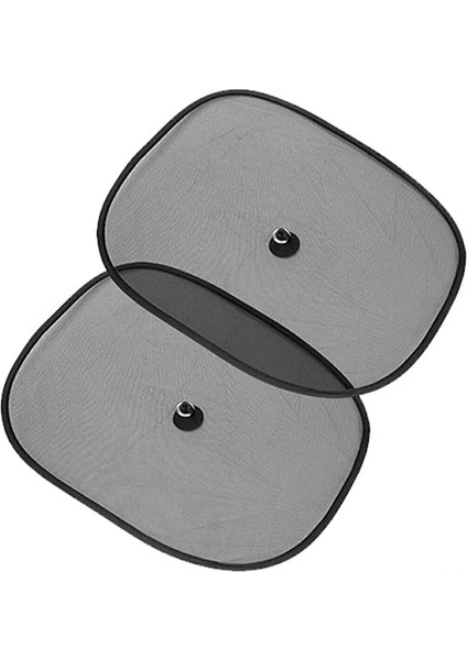 Araç Arka Yan Cam Güneşlik Vantuzlu Oto Perde Seti Araç Perdesi (2 Adet)