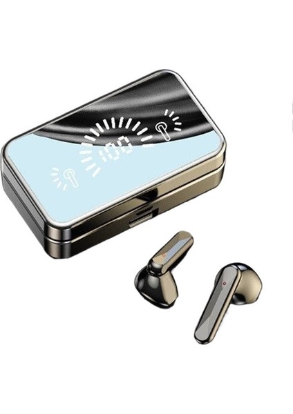 Dijital Ekranlı Aynalı S20 Bluetooth Kulaklıklar, Çift Kulaklı Ultra Uzun Pil Ömrü, Kablosuz Gürültü Engelleme, Spor Oyun Kulaklıkları (Yurt Dışından)