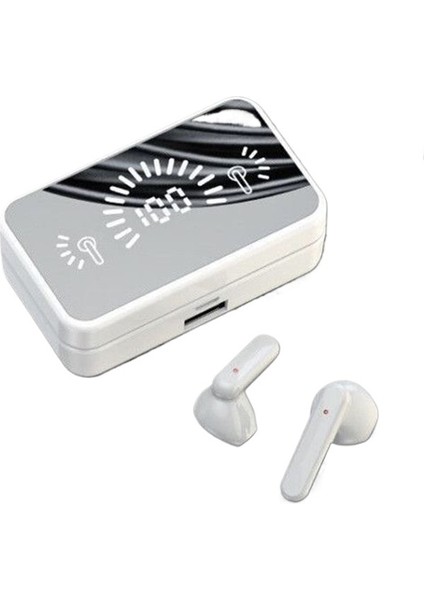 Dijital Ekranlı Aynalı S20 Bluetooth Kulaklıklar, Çift Kulaklı Ultra Uzun Pil Ömrü, Kablosuz Gürültü Engelleme, Spor Oyun Kulaklıkları (Yurt Dışından)