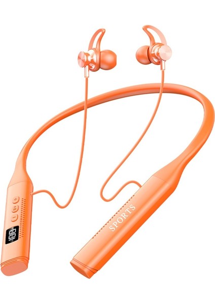 Dijital Ekran ve Çoklu Eq Ayarlarına Sahip Bluetooth 5.3 Kulak Içi Uzun Ömürlü Boyun Bandı Oyun/spor Kulaklığı (Yurt Dışından)