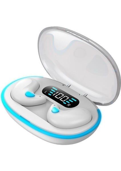Uyku Kulaklığı, Kemik Iletimi, Mini Gürültü Önleme, Dijital Ekran, Ultra Uzun Pil Ömrü, Makaron Tarzı Bluetooth Kulaklıklar (Yurt Dışından)