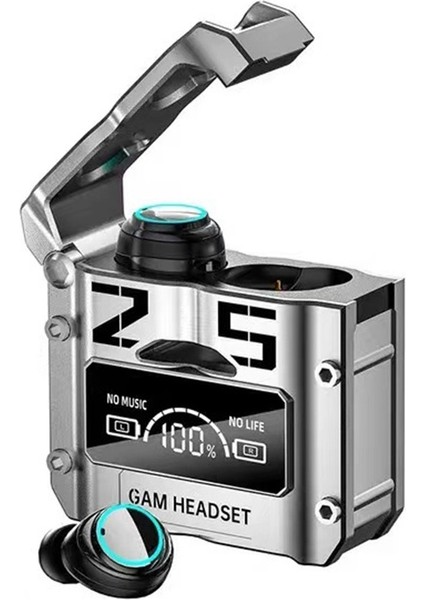 Kablosuz Dokunmatik Kontrol, Metal Mecha Tarzı, Düşük Güç Tüketimi, E-Spor Oyun, Dijital Ekranlı Bluetooth Kulaklık. (Yurt Dışından)