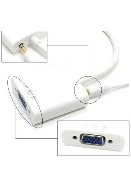 4548 HDMI To VGA Dönüştürücü Adaptör Kablosu (Ses Destekli) fırsatları