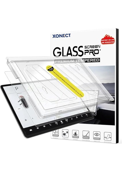 Tesla Model 3 / Model Y Araçlar ile Tam Uyumlu Kolay Kurulum Parlak Ekran Koruyucu