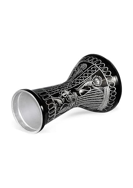 Darbuka Profesyonel Büyük Boy Siyah Erzincan El Işleme Darbuka Doumbek Darabuka 5 Numara modelleri