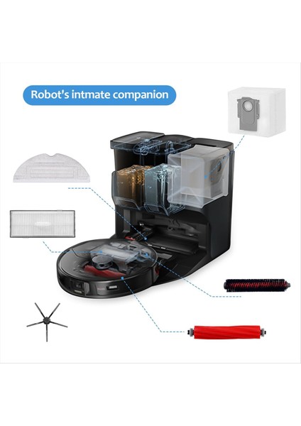 S7 Maxv Ultra/s7 Pro Ultra Için Aksesuar Değişimi, Yedek Parçalar Robot Süpürge Aksesuar Seti (Yurt Dışından) modelleri