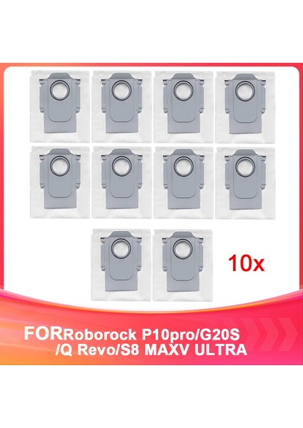 Roborock P10PRO/G20S/Q Revo/s8 Maxv Ultra Süpürge Toz Torbası Yedek Sarf Malzemeleri (Yurt Dışından)