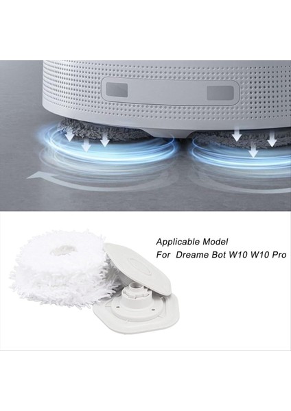 Elektrikli Süpürge Paspas Bezi, Bot W10/W10 Pro Süpürme Robotu Aksesuarları Için Tutucu ile Paspas Pedlerinin Değiştirilmesi (Yurt Dışından) fırsatları