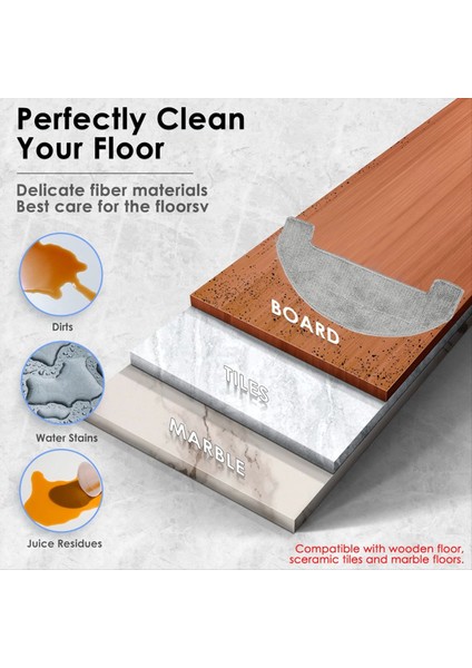 Ultenic D10/T10 Lite/proscenic Q8/q8 Max Elektrikli Süpürge Aksesuarları Temizleyici Parça Değişimi Için Temizleme Bezi 6 Adet (Yurt Dışından) fırsatları