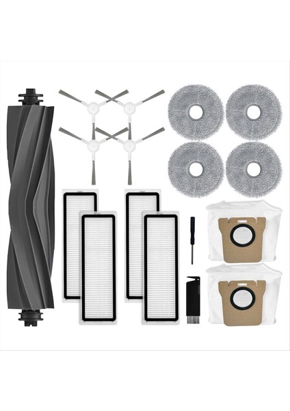 L10S Ultra / L10 Ultra Robotlu Süpürge Ana Yan Fırça Hepa Filtre Paspas Bezi Toz Torbaları Aksesuarları (Yurt Dışından)