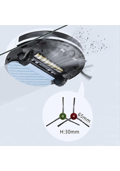 Deebot X1 Turbo/omnı Robotlu Süpürge Ana Yan Fırça Hepa Filtreler Toz Torbaları Paspas Pedleri Yedek Parçalar (Yurt Dışından) modelleri